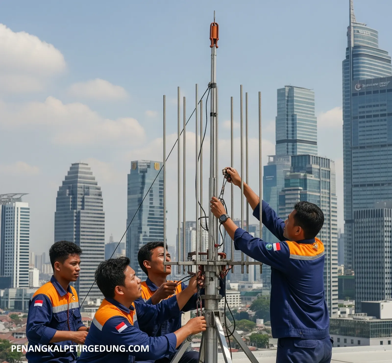 Penangkal petir gedung Bekasi